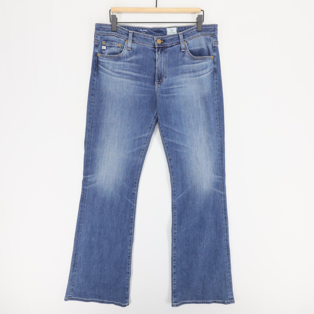 AG Adriano Goldschmied The Angel Jeans Womens 32 Blue Bootcut Low Rise Stretch